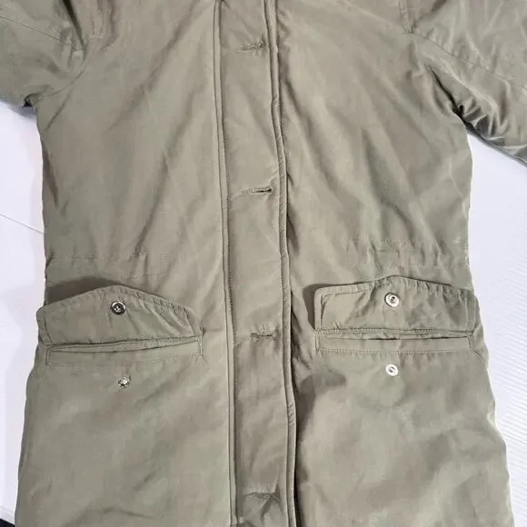 Abercrombie & Fitch Military Parka Coat Green Women's Small Gorpcore Utility - Picture 14 of 16